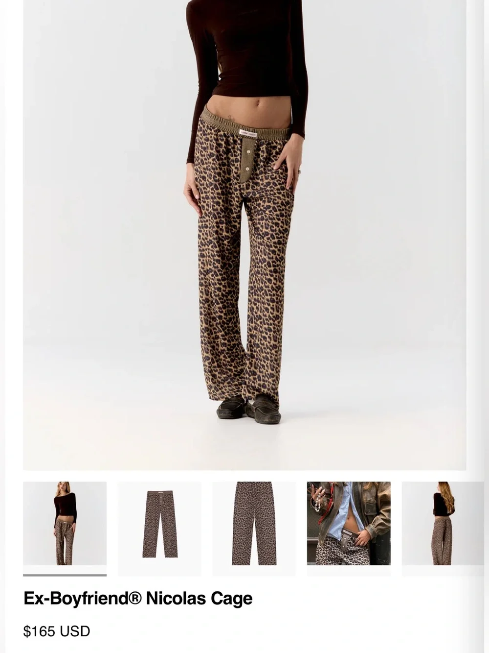 Leopard Print Men’s Flat-Front Shorts — Brown Animal Print